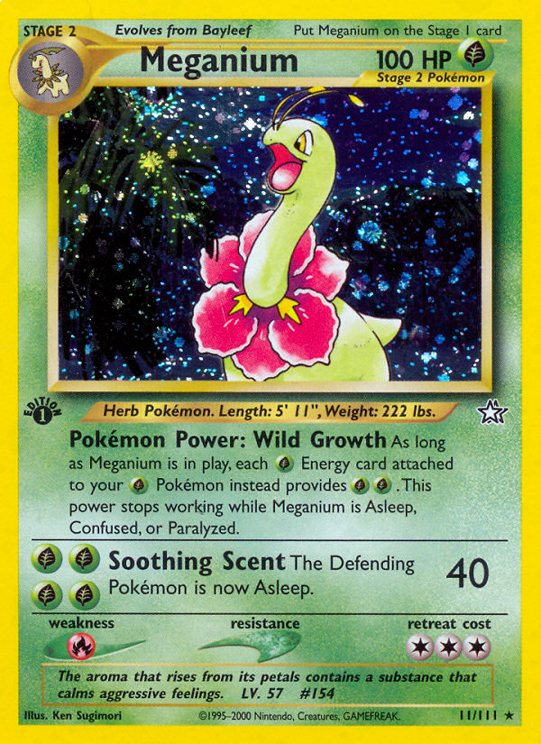 Meganium (11/111) [Neo Genesis 1st Edition] | Tables and Towers