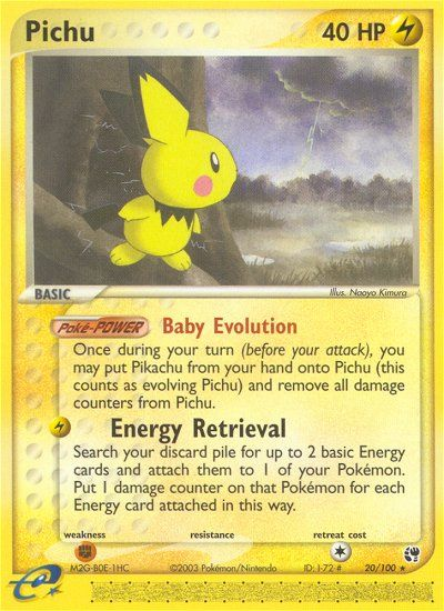 Pichu (20/100) [EX: Sandstorm] | Tables and Towers