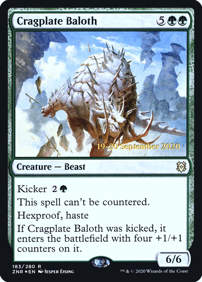 Cragplate Baloth [Zendikar Rising Prerelease Promos] | Tables and Towers