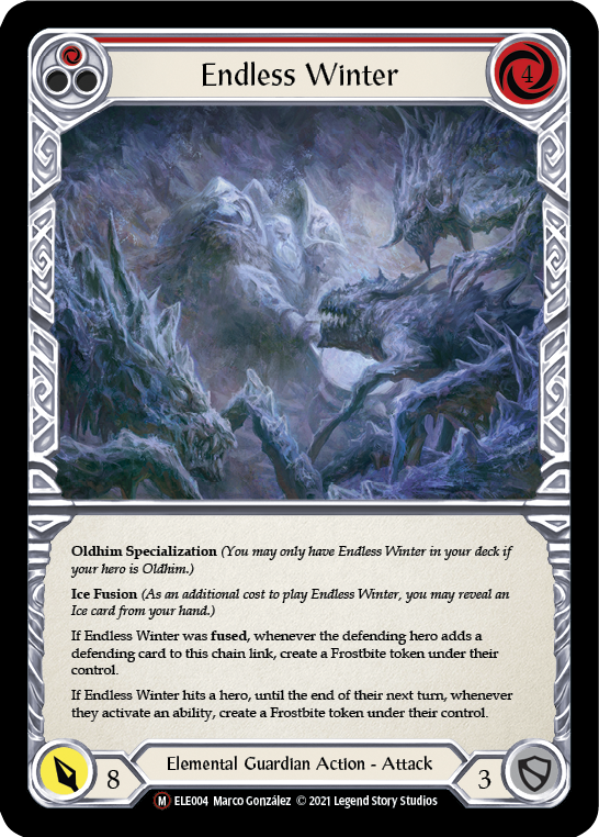 Endless Winter [U-ELE004] (Tales of Aria Unlimited)  Unlimited Rainbow Foil | Tables and Towers