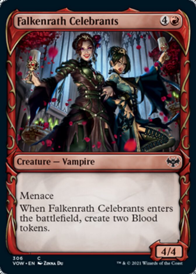 Falkenrath Celebrants (Showcase Fang Frame) [Innistrad: Crimson Vow] | Tables and Towers