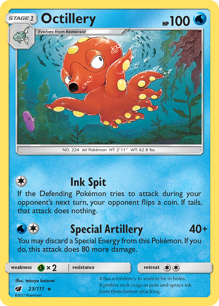 Octillery (23/111) [Sun & Moon: Crimson Invasion] | Tables and Towers