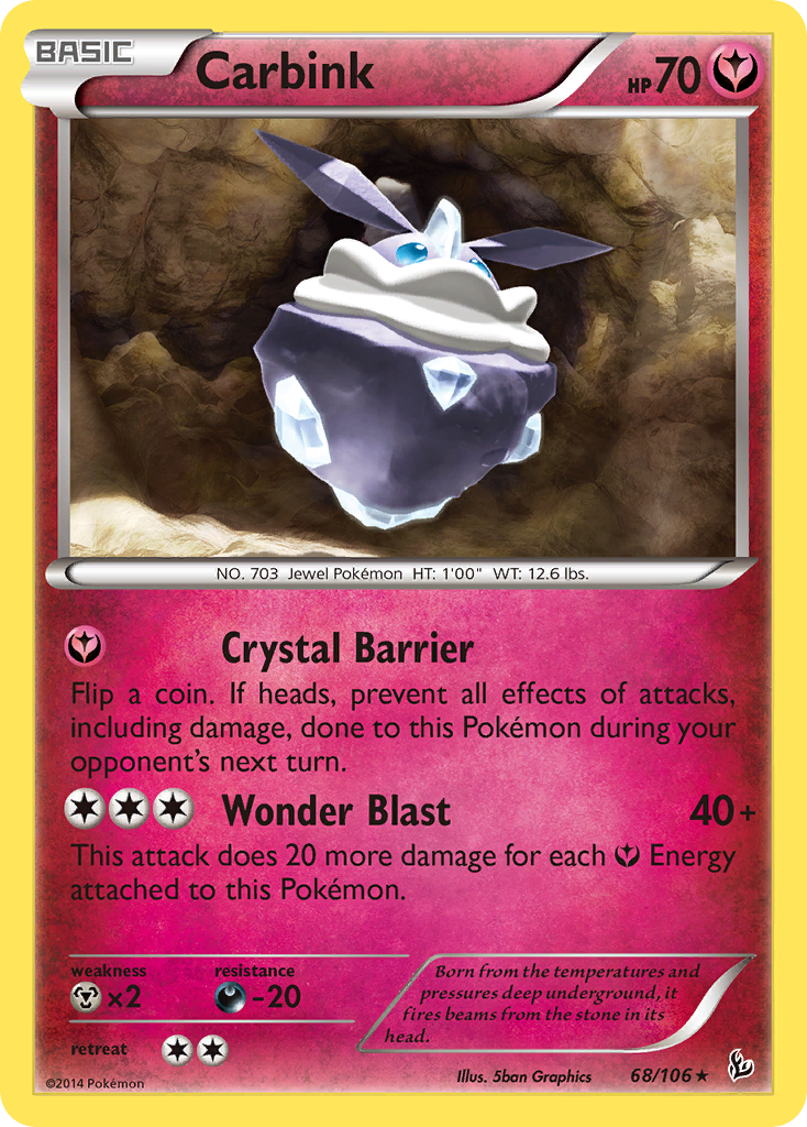 Carbink (68/106) (Theme Deck Exclusive) [XY: Flashfire] | Tables and Towers