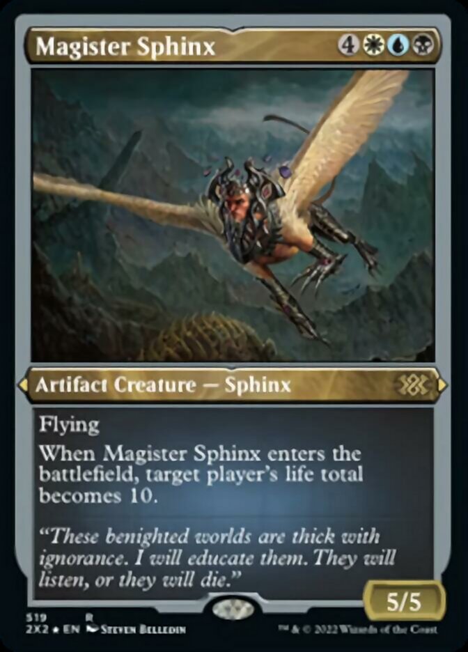 Magister Sphinx (Foil Etched) [Double Masters 2022] | Tables and Towers