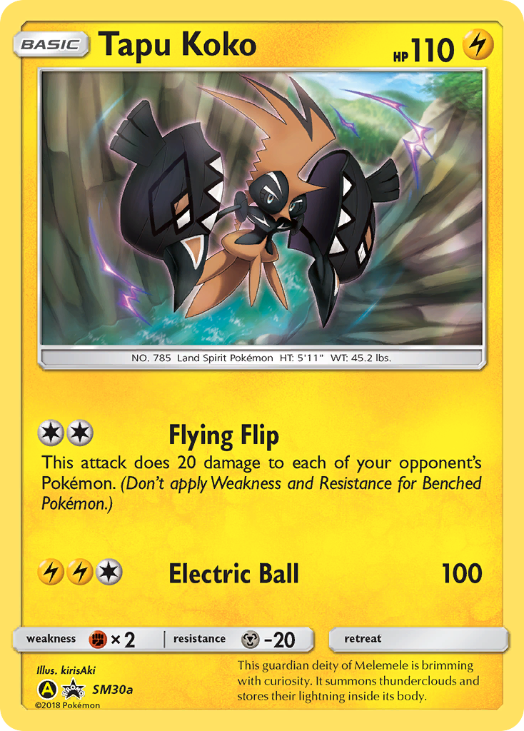 Tapu Koko (SM30a) [Sun & Moon: Black Star Promos] | Tables and Towers