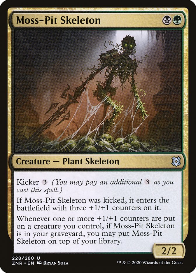 Moss-Pit Skeleton [Zendikar Rising] | Tables and Towers