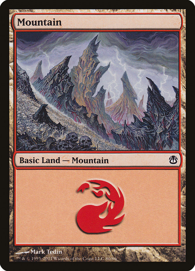 Mountain (80) [Duel Decks: Ajani vs. Nicol Bolas] | Tables and Towers