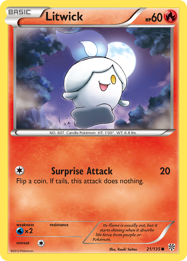 Litwick (21/135) [Black & White: Plasma Storm] | Tables and Towers