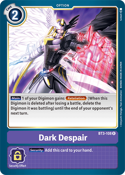 Dark Despair [BT3-108] [Release Special Booster Ver.1.5] | Tables and Towers