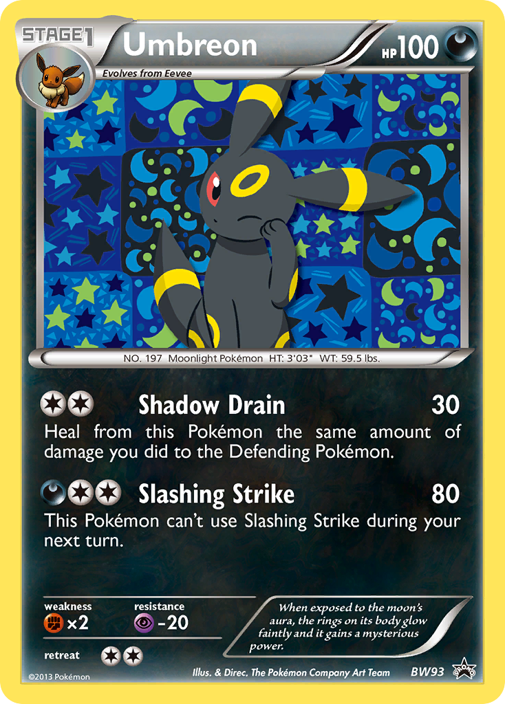 Umbreon (BW93) [Black & White: Black Star Promos] | Tables and Towers