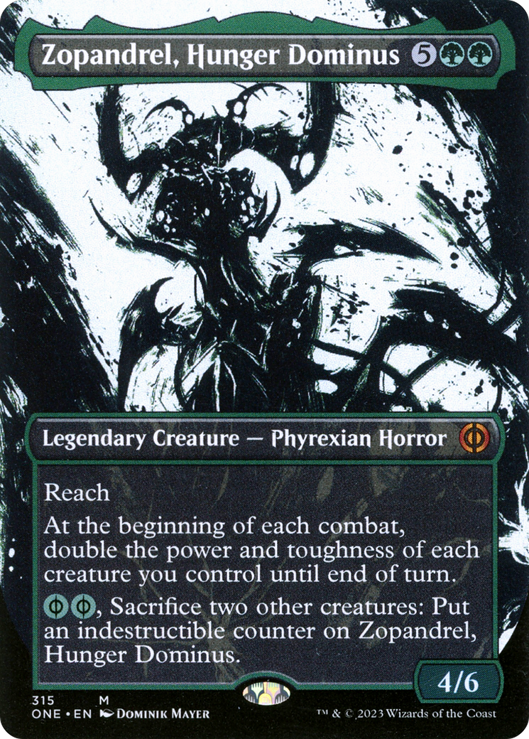 Zopandrel, Hunger Dominus (Borderless Ichor) [Phyrexia: All Will Be One] | Tables and Towers