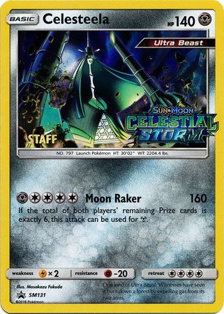 Celesteela (SM131) (Staff Prerelease Promo) [Sun & Moon: Black Star Promos] | Tables and Towers