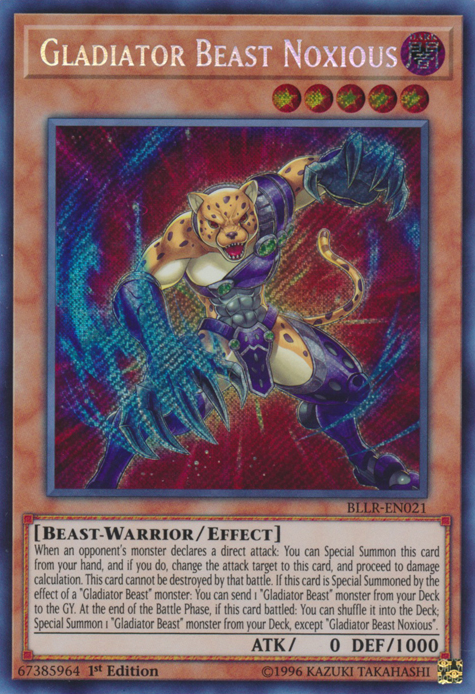 Gladiator Beast Noxious [BLLR-EN021] Secret Rare | Tables and Towers