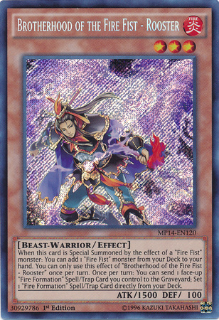 Brotherhood of the Fire Fist - Rooster [MP14-EN120] Secret Rare | Tables and Towers