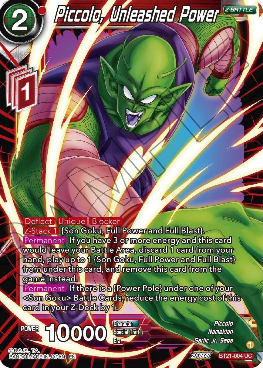 Piccolo, Unleashed Power (BT21-004) [Wild Resurgence] | Tables and Towers