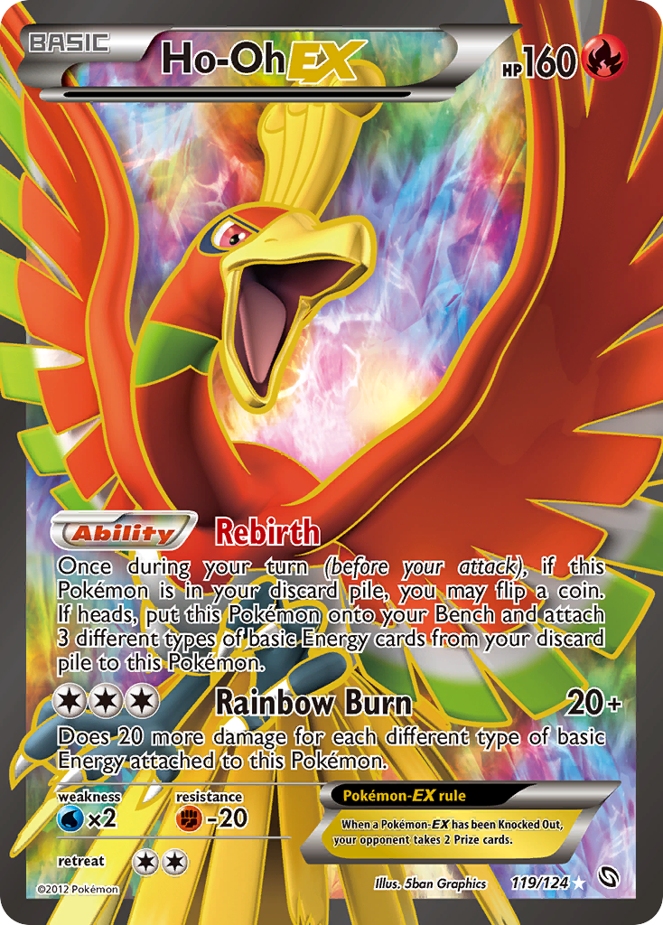 Ho-Oh EX (119/124) [Black & White: Dragons Exalted] | Tables and Towers