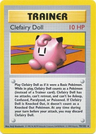 Clefairy Doll (70/102) [Base Set Shadowless Unlimited] | Tables and Towers