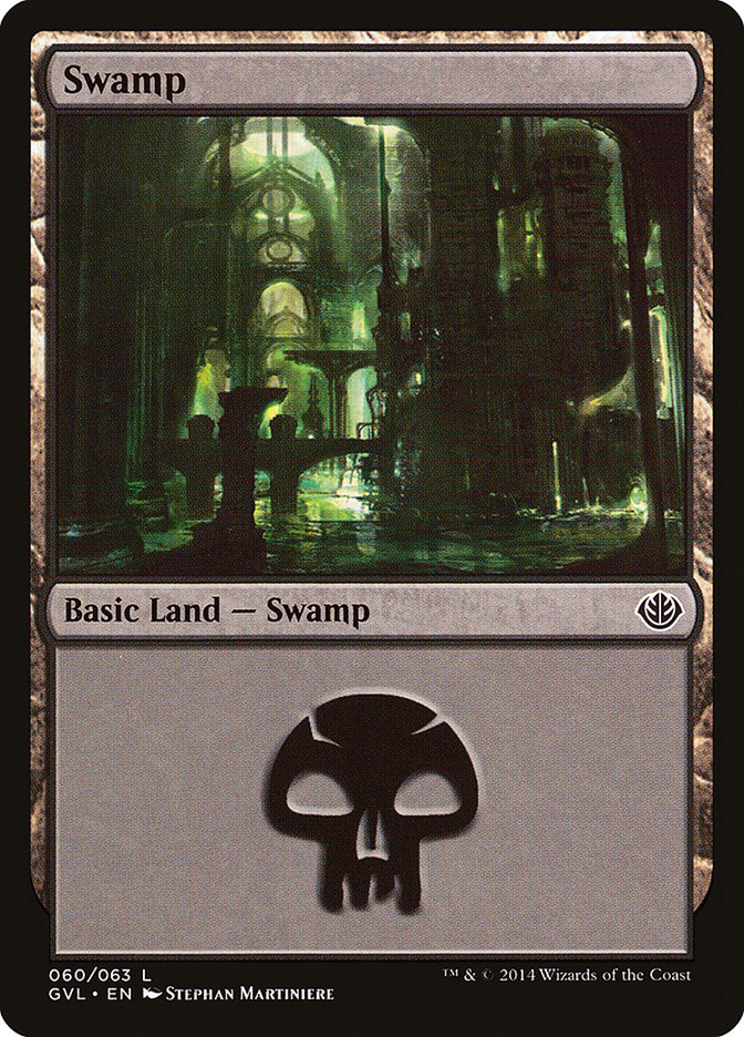 Swamp (60) (Garruk vs. Liliana) [Duel Decks Anthology] | Tables and Towers