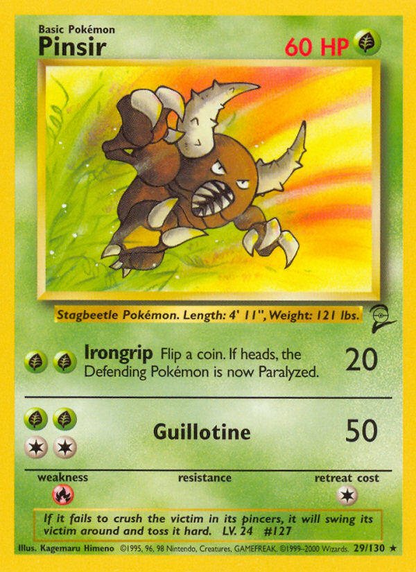 Pinsir (29/130) [Base Set 2] | Tables and Towers