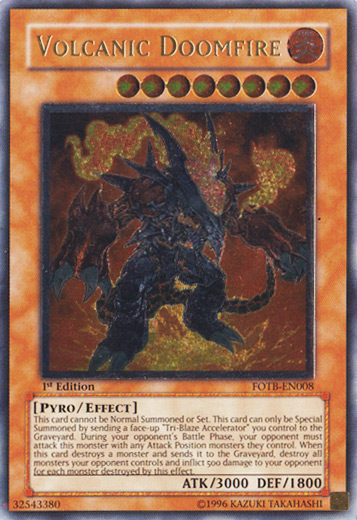 Volcanic Doomfire [FOTB-EN008] Ultimate Rare | Tables and Towers