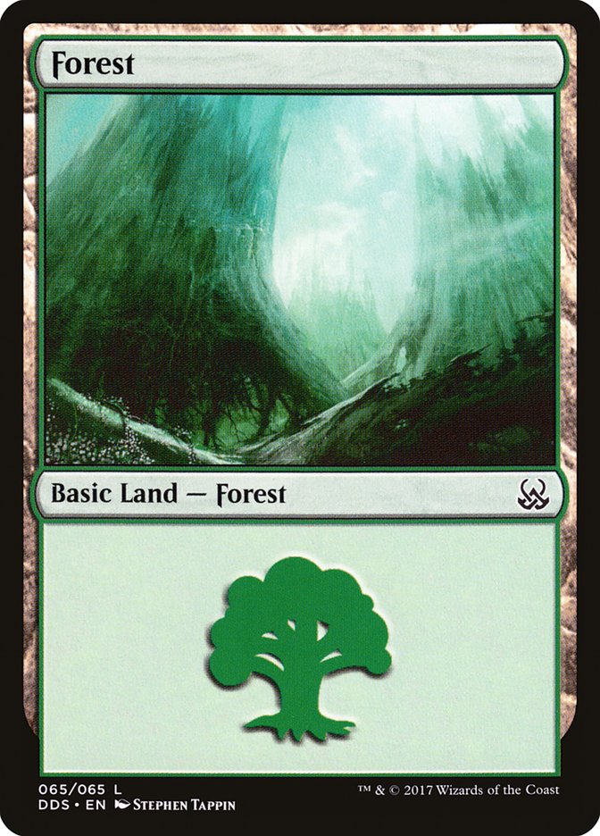 Forest (65) [Duel Decks: Mind vs. Might] | Tables and Towers