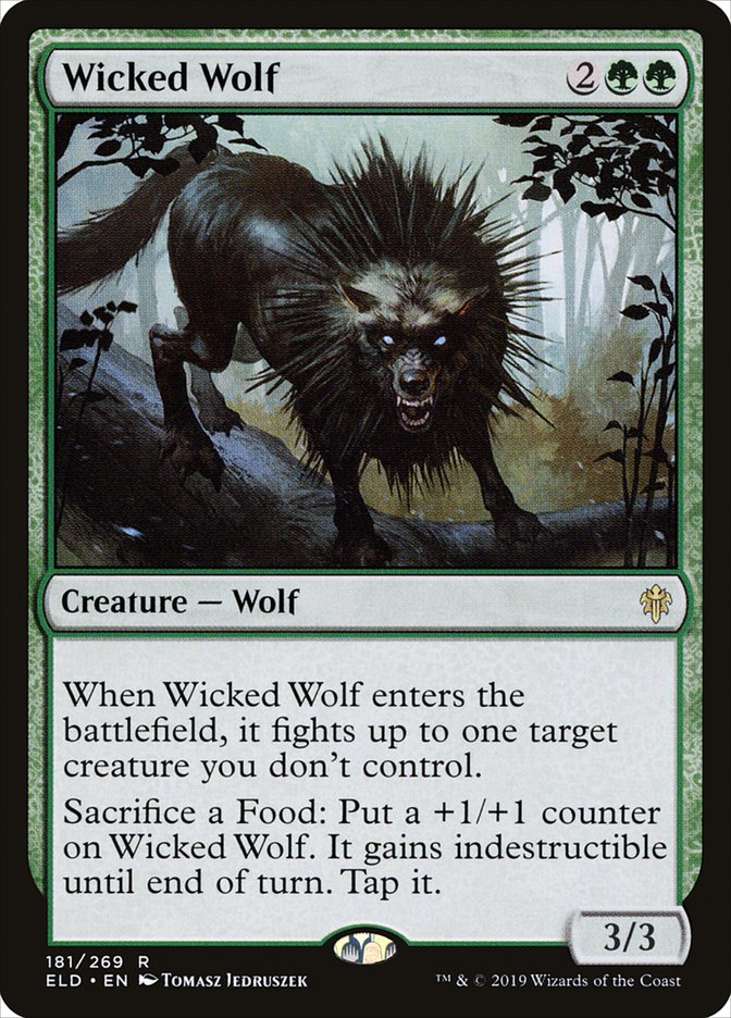 Wicked Wolf [Throne of Eldraine] | Tables and Towers