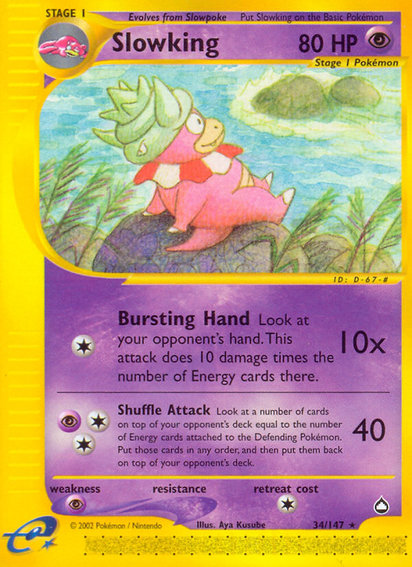 Slowking (34/147) [Aquapolis] | Tables and Towers