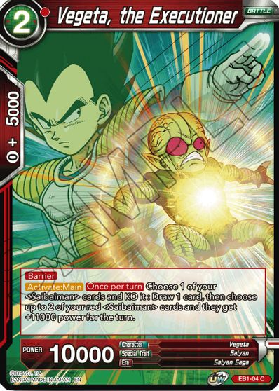 Vegeta, the Executioner (EB1-004) [Battle Evolution Booster] | Tables and Towers