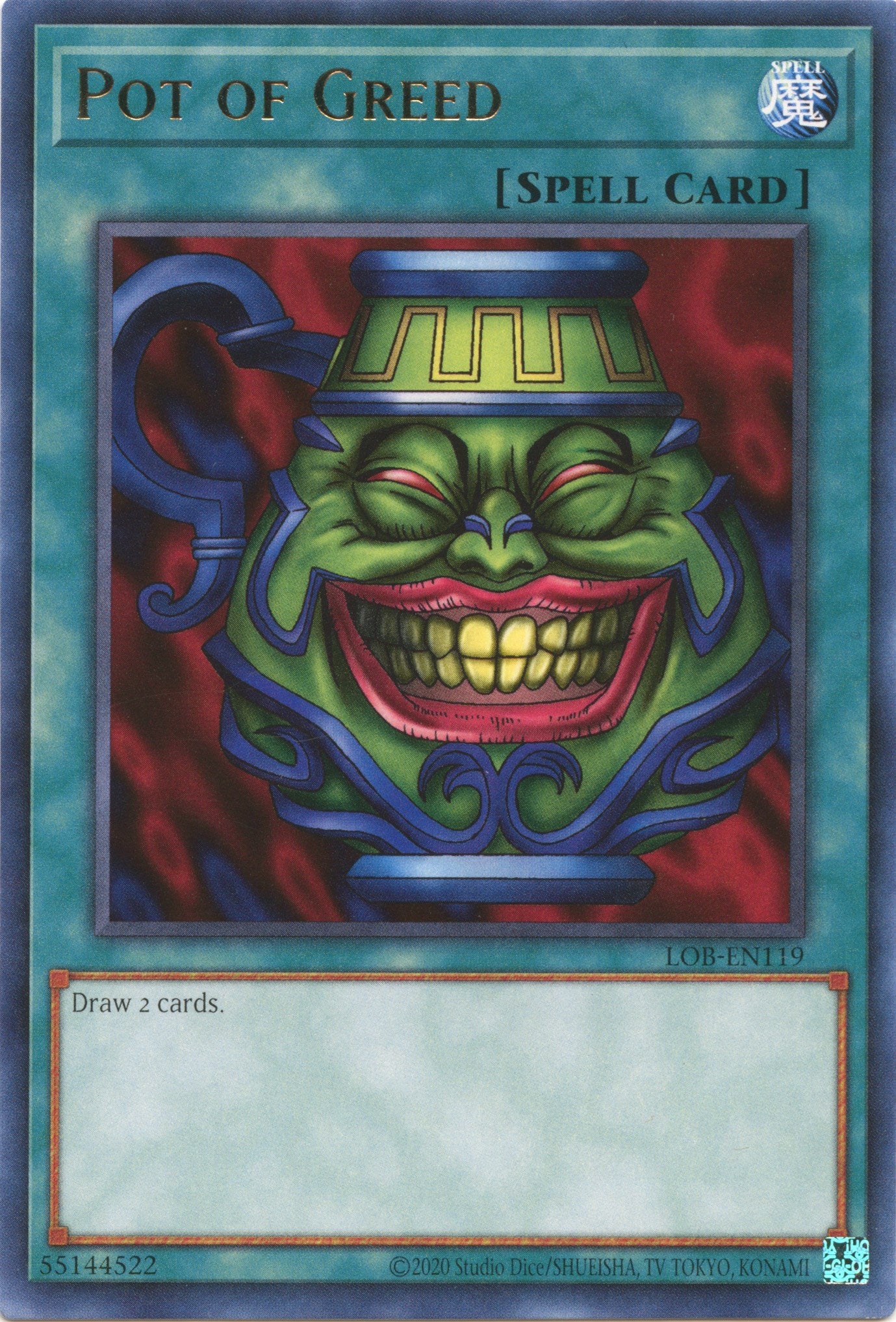 Pot of Greed (25th Anniversary) [LOB-EN119] Rare | Tables and Towers