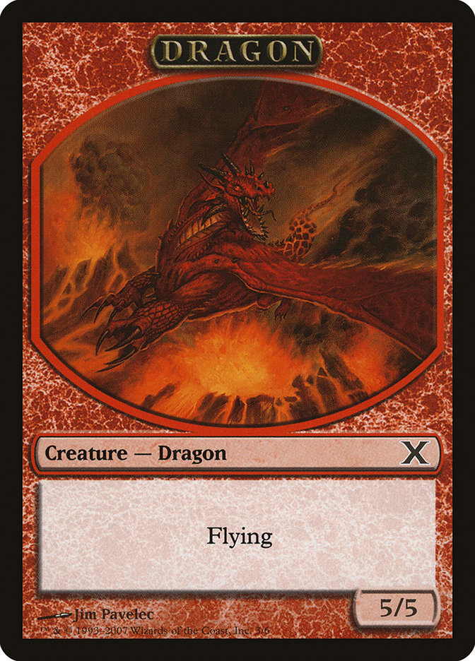 Dragon Token [Tenth Edition Tokens] | Tables and Towers