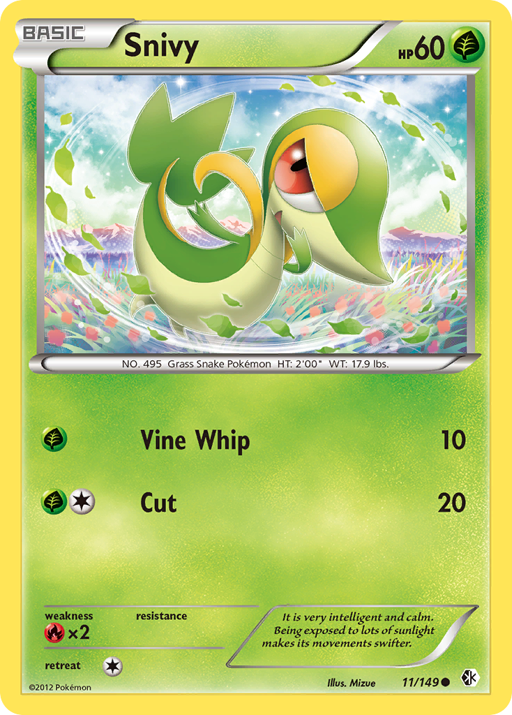 Snivy (11/149) [Black & White: Boundaries Crossed] | Tables and Towers