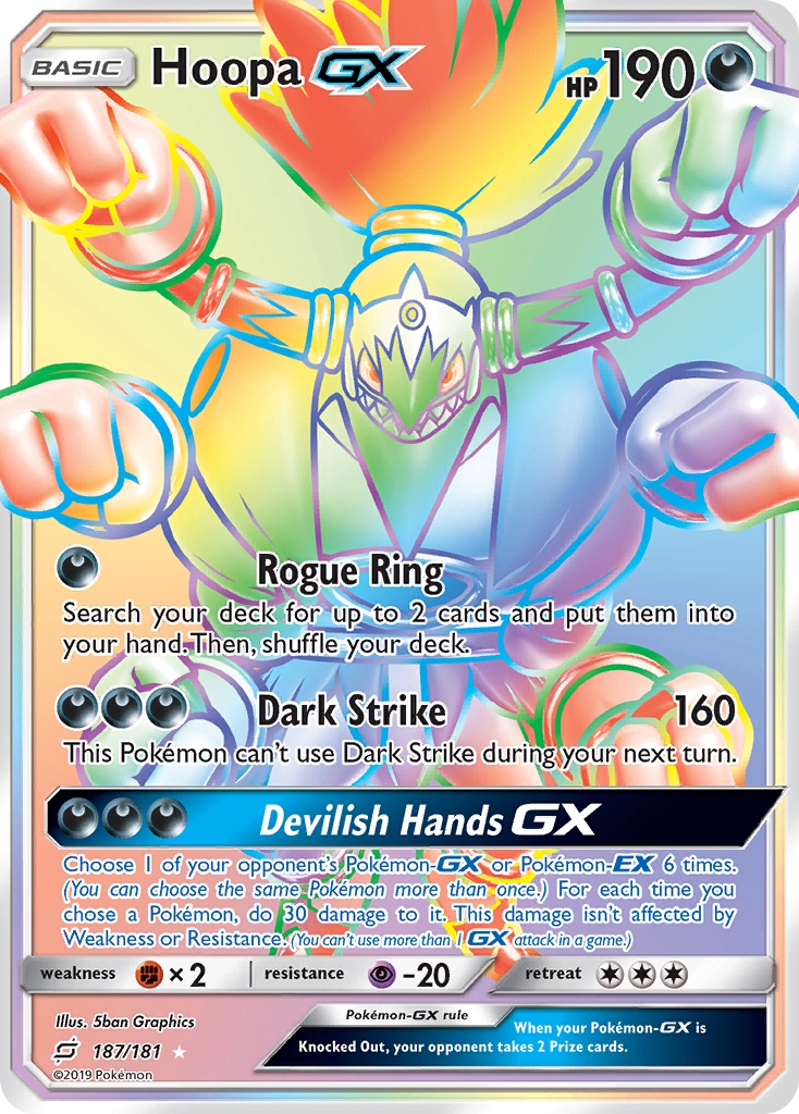 Hoopa GX (187/181) [Sun & Moon: Team Up] | Tables and Towers