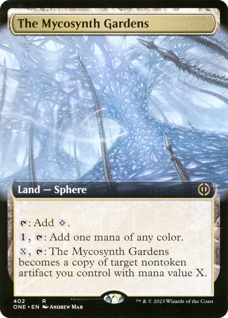 The Mycosynth Gardens (Extended Art) [Phyrexia: All Will Be One] | Tables and Towers