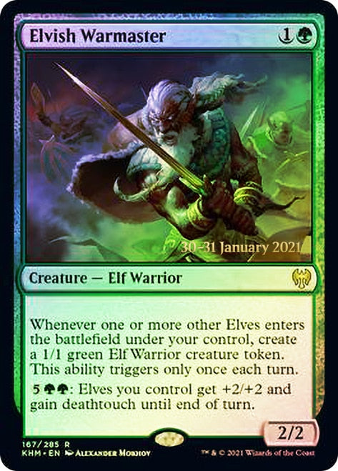 Elvish Warmaster [Kaldheim Prerelease Promos] | Tables and Towers