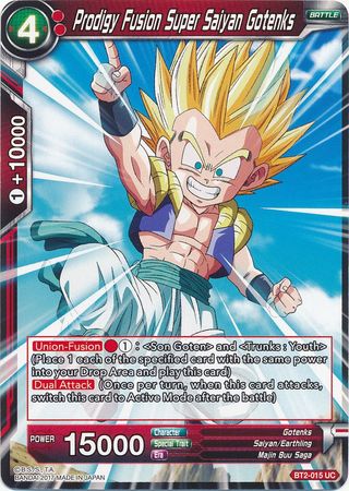 Prodigy Fusion Super Saiyan Gotenks (BT2-015) [Union Force] | Tables and Towers