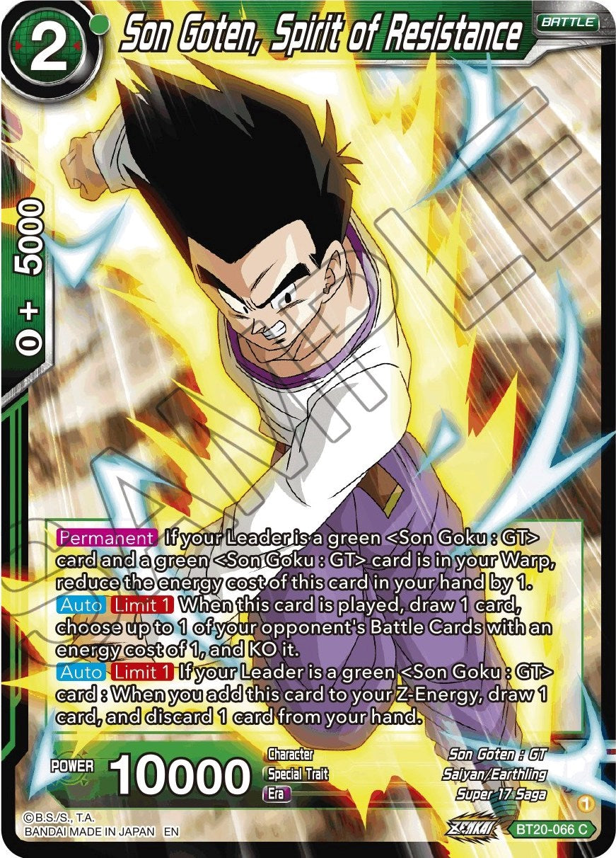 Son Goten, Spirit of Resistance (BT20-066) [Power Absorbed] | Tables and Towers