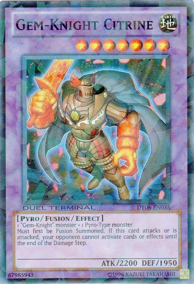 Gem-Knight Citrine [DT06-EN035] Super Rare | Tables and Towers