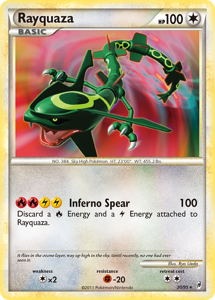 Rayquaza (20/95) [HeartGold & SoulSilver: Call of Legends] | Tables and Towers