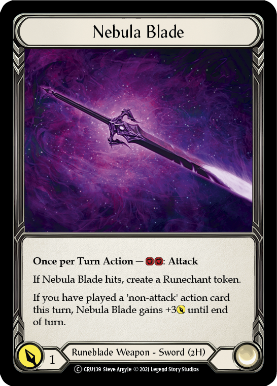 Nebula Blade [U-CRU139] (Crucible of War Unlimited)  Unlimited Rainbow Foil | Tables and Towers