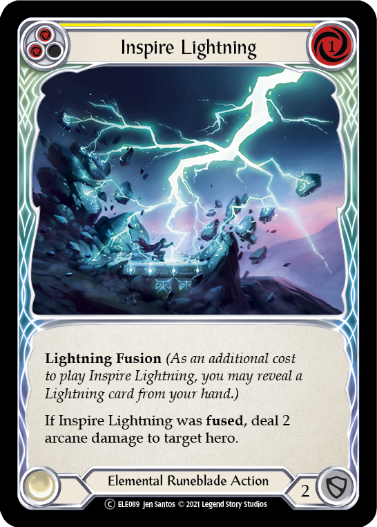 Inspire Lightning (Yellow) [U-ELE089] (Tales of Aria Unlimited)  Unlimited Normal | Tables and Towers