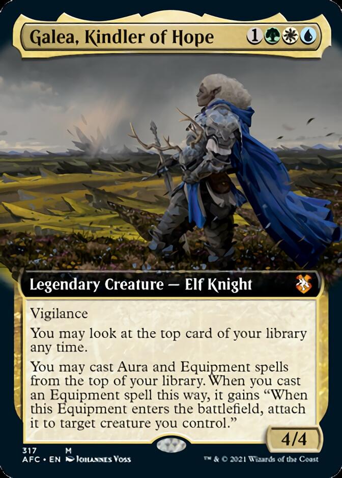 Galea, Kindler of Hope (Extended Art) [Dungeons & Dragons: Adventures in the Forgotten Realms Commander] | Tables and Towers