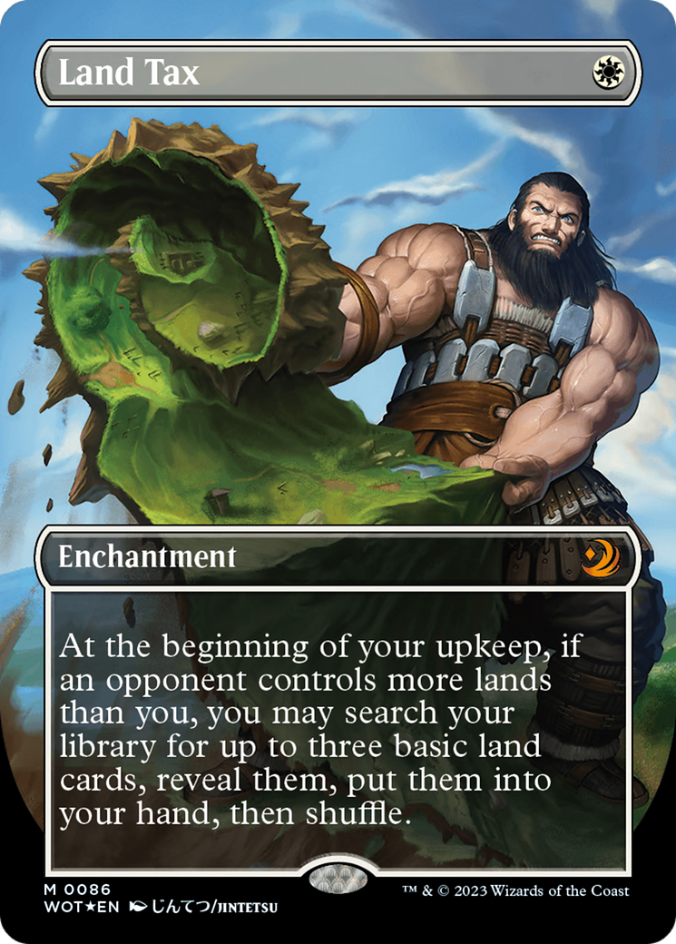 Land Tax (Anime Borderless) (Confetti Foil) [Wilds of Eldraine: Enchanting Tales] | Tables and Towers