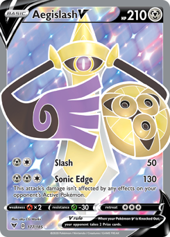 Aegislash V (177/185) [Sword & Shield: Vivid Voltage] | Tables and Towers