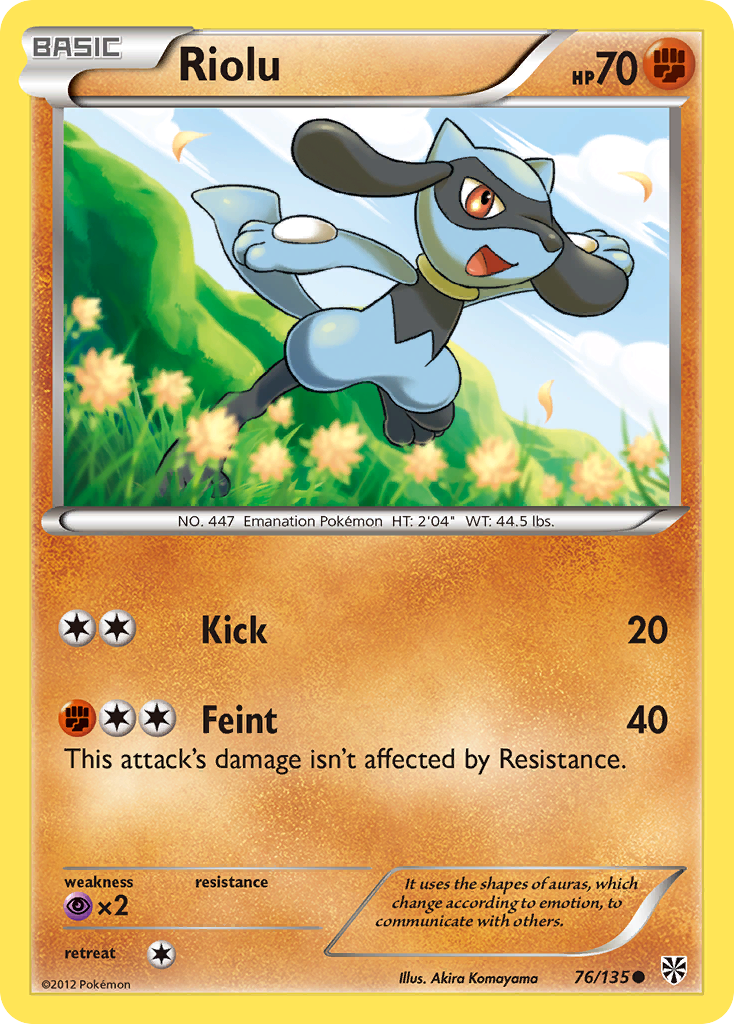 Riolu (76/135) [Black & White: Plasma Storm] | Tables and Towers