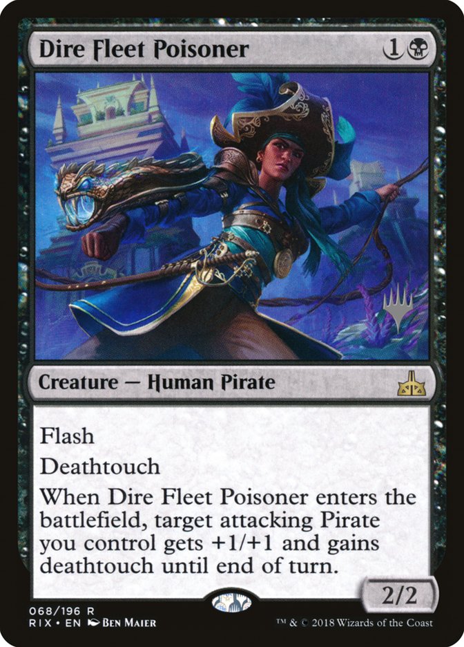 Dire Fleet Poisoner (Promo Pack) [Rivals of Ixalan Promos] | Tables and Towers