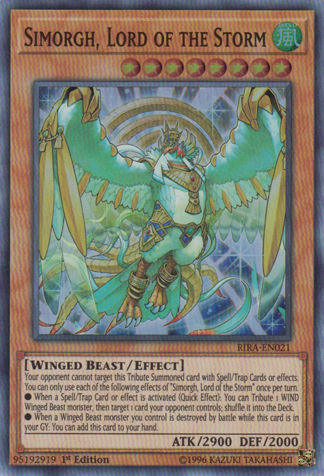 Simorgh, Lord of the Storm [RIRA-EN021] Super Rare | Tables and Towers