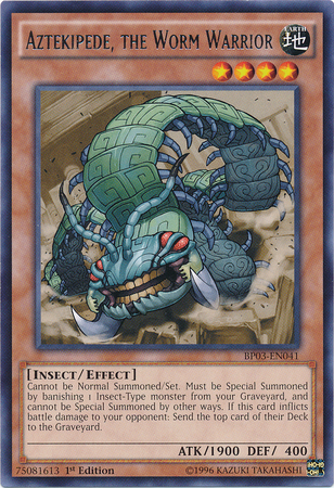 Aztekipede, the Worm Warrior [BP03-EN041] Rare | Tables and Towers