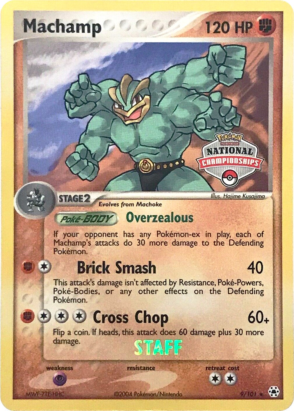 Machamp (9/101) (National Championships Promo) (Staff) [EX: Hidden Legends] | Tables and Towers