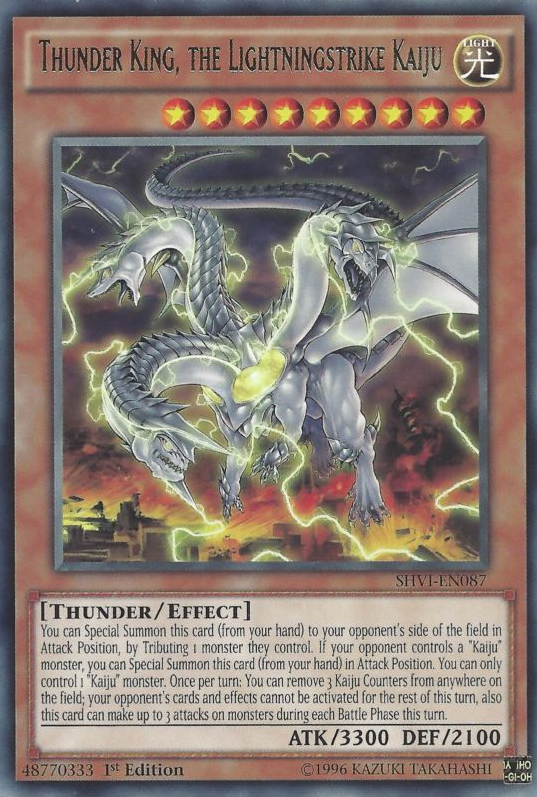 Thunder King, the Lightningstrike Kaiju [SHVI-EN087] Rare | Tables and Towers