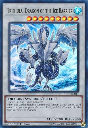 Trishula, Dragon of the Ice Barrier [DUDE-EN014] Ultra Rare | Tables and Towers